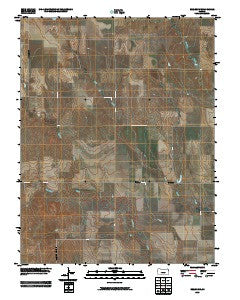 Beeler SW Kansas Historical topographic map, 1:24000 scale, 7.5 X 7.5 Minute, Year 2009