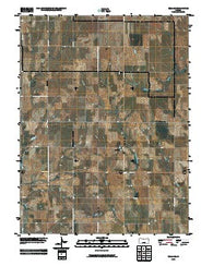 Bellaire Kansas Historical topographic map, 1:24000 scale, 7.5 X 7.5 Minute, Year 2009