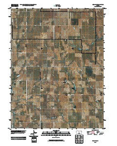 Bellaire Kansas Historical topographic map, 1:24000 scale, 7.5 X 7.5 Minute, Year 2009