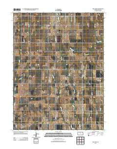 Bellaire Kansas Historical topographic map, 1:24000 scale, 7.5 X 7.5 Minute, Year 2012