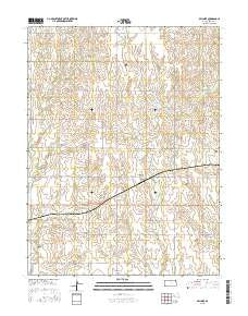 Bellaire Kansas Current topographic map, 1:24000 scale, 7.5 X 7.5 Minute, Year 2015