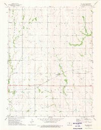 Bellaire Kansas Historical topographic map, 1:24000 scale, 7.5 X 7.5 Minute, Year 1973