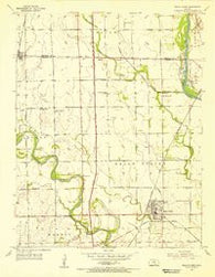 Belle Plaine Kansas Historical topographic map, 1:24000 scale, 7.5 X 7.5 Minute, Year 1955