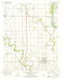 Belle Plaine Kansas Historical topographic map, 1:24000 scale, 7.5 X 7.5 Minute, Year 1955