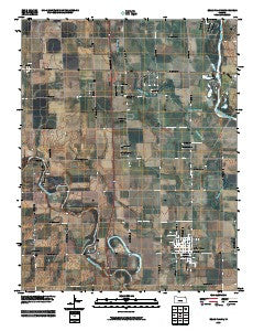 Belle Plaine Kansas Historical topographic map, 1:24000 scale, 7.5 X 7.5 Minute, Year 2010