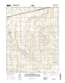 Bellefont Kansas Current topographic map, 1:24000 scale, 7.5 X 7.5 Minute, Year 2015
