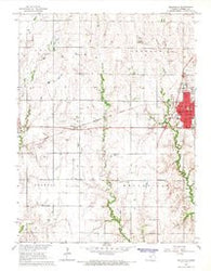 Belleville Kansas Historical topographic map, 1:24000 scale, 7.5 X 7.5 Minute, Year 1966