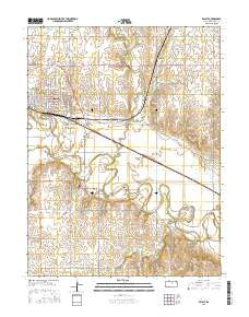 Beloit Kansas Current topographic map, 1:24000 scale, 7.5 X 7.5 Minute, Year 2015