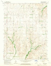 Beloit SE Kansas Historical topographic map, 1:24000 scale, 7.5 X 7.5 Minute, Year 1964
