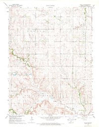 Beloit SW Kansas Historical topographic map, 1:24000 scale, 7.5 X 7.5 Minute, Year 1968