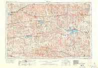 Beloit Kansas Historical topographic map, 1:250000 scale, 1 X 2 Degree, Year 1955