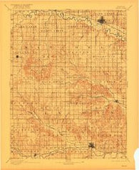 Beloit Kansas Historical topographic map, 1:125000 scale, 30 X 30 Minute, Year 1894