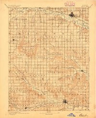 Beloit Kansas Historical topographic map, 1:125000 scale, 30 X 30 Minute, Year 1894