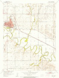 Beloit Kansas Historical topographic map, 1:24000 scale, 7.5 X 7.5 Minute, Year 1953