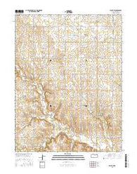 Beloit SW Kansas Current topographic map, 1:24000 scale, 7.5 X 7.5 Minute, Year 2015
