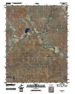 Belvidere Kansas Historical topographic map, 1:24000 scale, 7.5 X 7.5 Minute, Year 2009