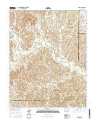 Belvidere Kansas Current topographic map, 1:24000 scale, 7.5 X 7.5 Minute, Year 2015