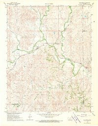 Belvidere Kansas Historical topographic map, 1:24000 scale, 7.5 X 7.5 Minute, Year 1968