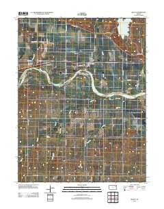 Belvue Kansas Historical topographic map, 1:24000 scale, 7.5 X 7.5 Minute, Year 2012