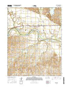Belvue Kansas Current topographic map, 1:24000 scale, 7.5 X 7.5 Minute, Year 2016