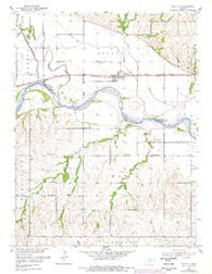 Belvue Kansas Historical topographic map, 1:24000 scale, 7.5 X 7.5 Minute, Year 1953
