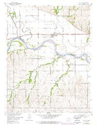 Belvue Kansas Historical topographic map, 1:24000 scale, 7.5 X 7.5 Minute, Year 1953