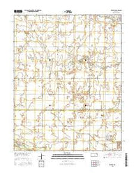 Bentley Kansas Current topographic map, 1:24000 scale, 7.5 X 7.5 Minute, Year 2015