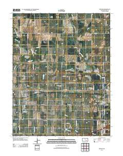 Benton Kansas Historical topographic map, 1:24000 scale, 7.5 X 7.5 Minute, Year 2012