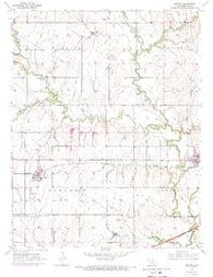 Benton Kansas Historical topographic map, 1:24000 scale, 7.5 X 7.5 Minute, Year 1955