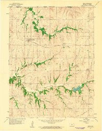 Bern Kansas Historical topographic map, 1:24000 scale, 7.5 X 7.5 Minute, Year 1960