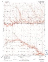 Beulah Cemetery Kansas Historical topographic map, 1:24000 scale, 7.5 X 7.5 Minute, Year 1968