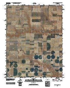 Beulah Cemetery Kansas Historical topographic map, 1:24000 scale, 7.5 X 7.5 Minute, Year 2010
