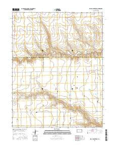 Beulah Cemetery Kansas Current topographic map, 1:24000 scale, 7.5 X 7.5 Minute, Year 2015