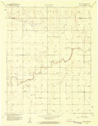 Big Bow NW Kansas Historical topographic map, 1:24000 scale, 7.5 X 7.5 Minute, Year 1959