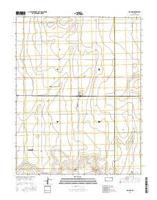Big Bow Kansas Current topographic map, 1:24000 scale, 7.5 X 7.5 Minute, Year 2016