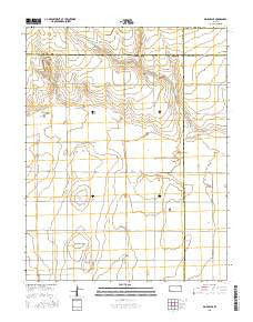 Big Bow NE Kansas Current topographic map, 1:24000 scale, 7.5 X 7.5 Minute, Year 2015