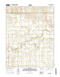 Big Bow NW Kansas Current topographic map, 1:24000 scale, 7.5 X 7.5 Minute, Year 2015
