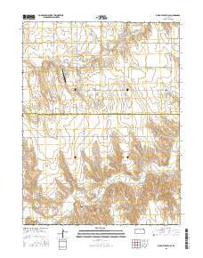Bird City South SE Kansas Current topographic map, 1:24000 scale, 7.5 X 7.5 Minute, Year 2015