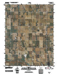 Bison Kansas Historical topographic map, 1:24000 scale, 7.5 X 7.5 Minute, Year 2009