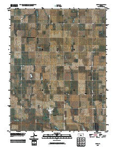 Bison Kansas Historical topographic map, 1:24000 scale, 7.5 X 7.5 Minute, Year 2009