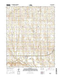 Bison Kansas Current topographic map, 1:24000 scale, 7.5 X 7.5 Minute, Year 2015