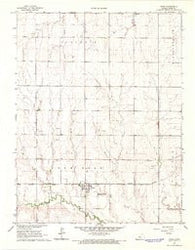 Bison Kansas Historical topographic map, 1:24000 scale, 7.5 X 7.5 Minute, Year 1966