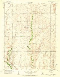 Black Wolf Kansas Historical topographic map, 1:24000 scale, 7.5 X 7.5 Minute, Year 1957