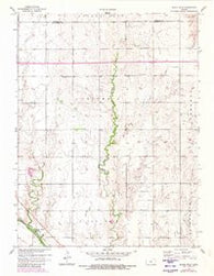 Black Wolf Kansas Historical topographic map, 1:24000 scale, 7.5 X 7.5 Minute, Year 1957