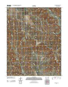 Bloom SE Kansas Historical topographic map, 1:24000 scale, 7.5 X 7.5 Minute, Year 2012