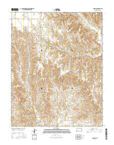 Bloom SE Kansas Current topographic map, 1:24000 scale, 7.5 X 7.5 Minute, Year 2015