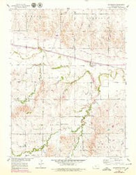 Bloomington Kansas Historical topographic map, 1:24000 scale, 7.5 X 7.5 Minute, Year 1953