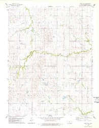 Blue Hill Kansas Historical topographic map, 1:24000 scale, 7.5 X 7.5 Minute, Year 1978