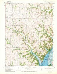 Blue Rapids SW Kansas Historical topographic map, 1:24000 scale, 7.5 X 7.5 Minute, Year 1968