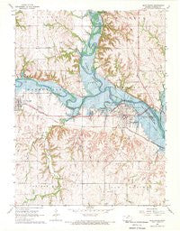 Blue Rapids Kansas Historical topographic map, 1:24000 scale, 7.5 X 7.5 Minute, Year 1968